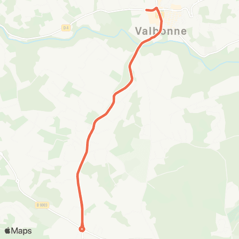 Envibus - Scolaire Ligne Mouton rouge map