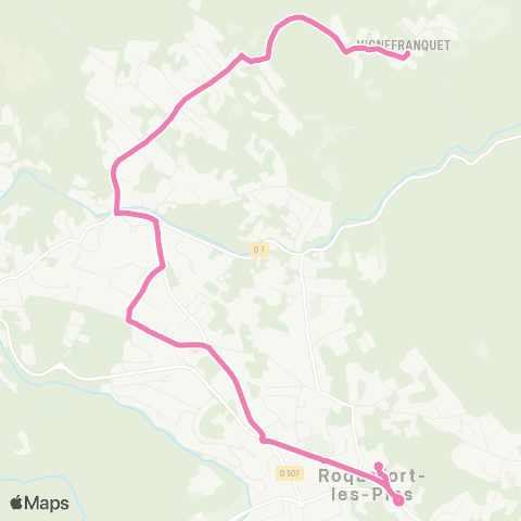 Envibus - Scolaire Ligne Panthere rose map