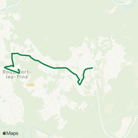 Envibus - Scolaire Ligne Souris verte map