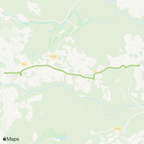 Envibus - Scolaire Ligne Vache verte map