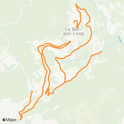 Envibus - Scolaire Ligne Cerf orange map