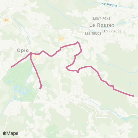 Envibus - Scolaire Ligne Éléphant rose map