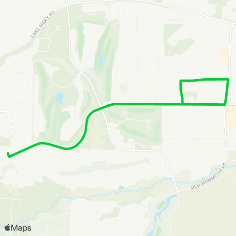 Eastern Sierra Transit Green Line map