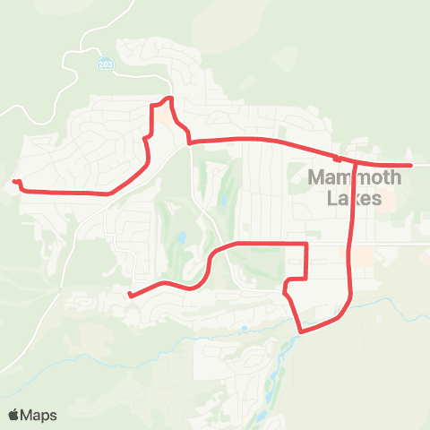 Eastern Sierra Transit Town Trolley map
