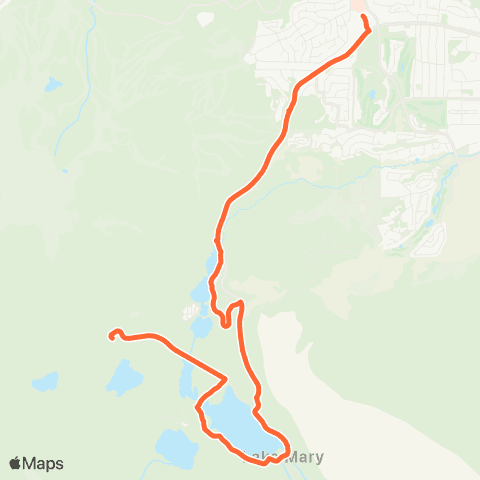 Eastern Sierra Transit Lakes Basin Trolley map