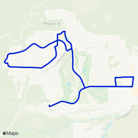 Eastern Sierra Transit Early / Late Season Combo map