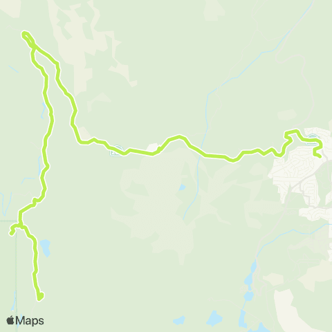 Eastern Sierra Transit Meadow Shuttle map