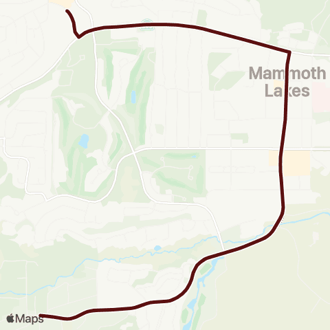 Eastern Sierra Transit Night Trolley map