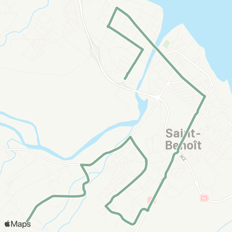 Estival Chemin Millecdols - Gare de Saint Benoît map