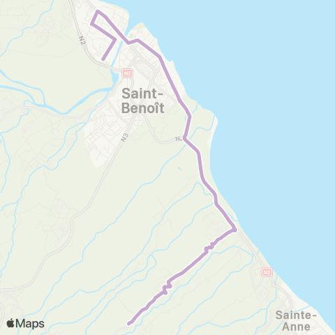 Estival Col Vert Gare Saint Benoît map