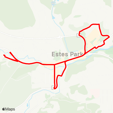 The Peak Red Line map