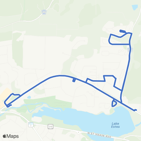The Peak Blue map