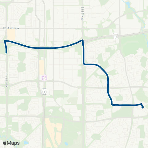 ETS Harry Ainlay - Mill Woods map