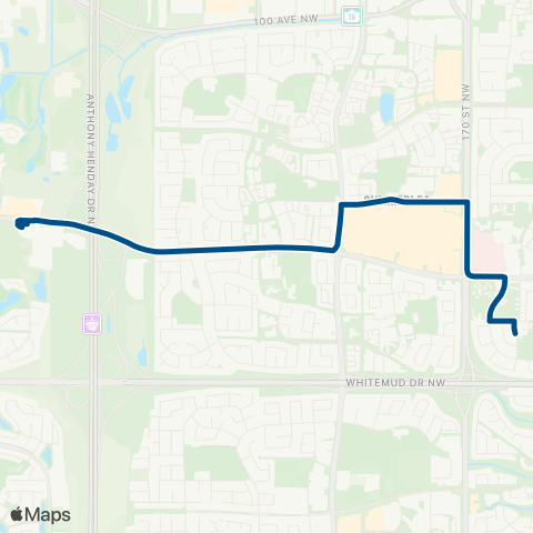 ETS H.E. Beriault - Lewis Farms map