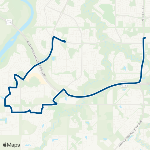 ETS Leger - Century Park map