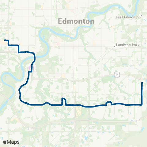 ETS Meadows - Leger - West Edmonton Mall map