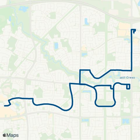 ETS Mill Woods - Meadows map