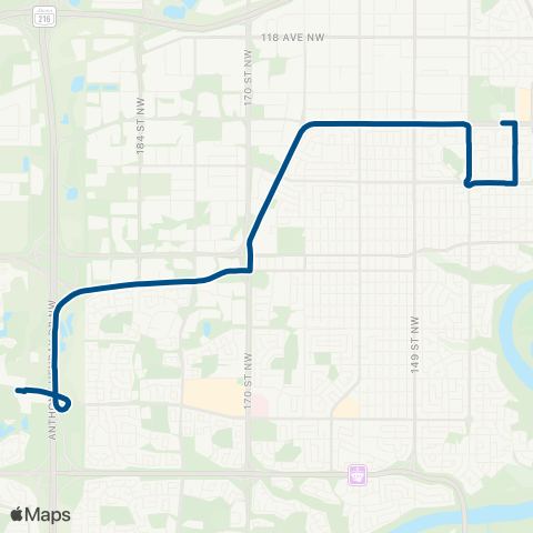 ETS Ross Sheppard - A. Macdonald - Lewis Farms map