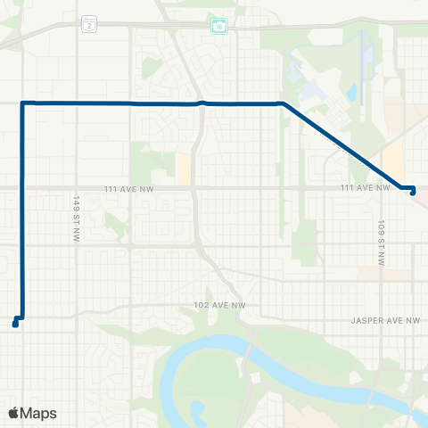 ETS Jasper Place - Kingsway map