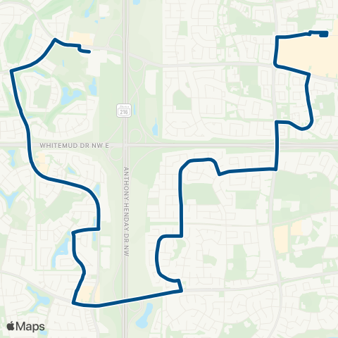 ETS West Edmonton Mall - Lewis Farms map