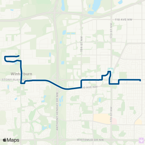 ETS Jasper Place - Westview Village map