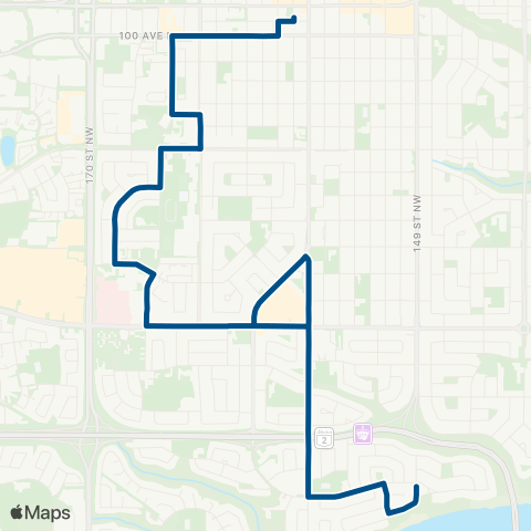 ETS Jasper Place - Rio Terrace map
