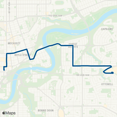 ETS Downtown - Capilano map