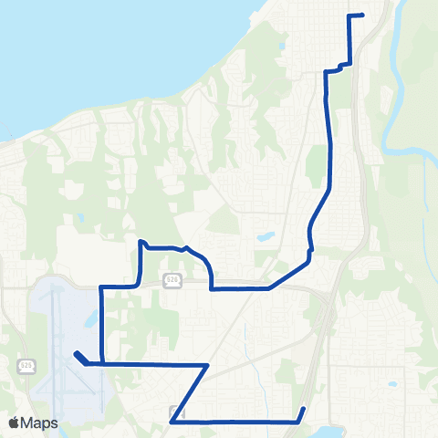 Everett Transit S to S Evt Frwy Sta - N to Everett Sta map