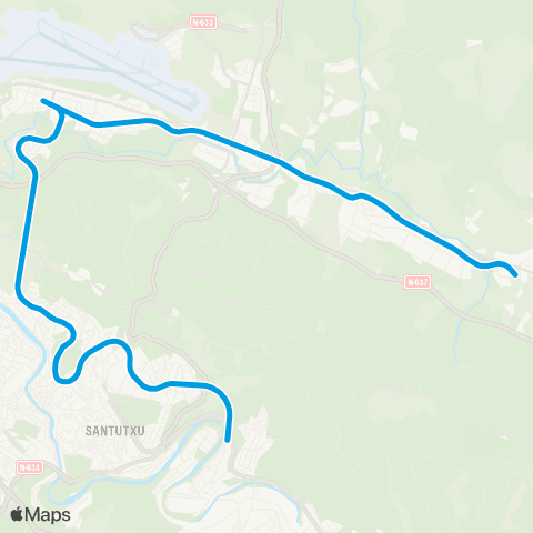 Euskotren Trena Lezama-Kukullaga map