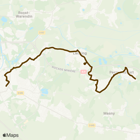 Évéole Pecquencourt Ste Marie - Douai Pl. de Gaulle map