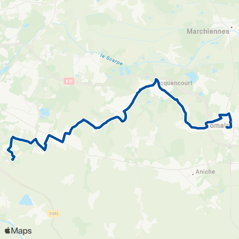 Évéole Somain Pasteur - Dechy CH map