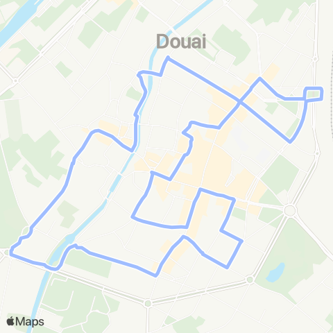 Évéole Navette Centre Ville Douai map