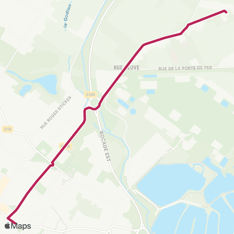 Évéole - Transport à la demande Sin le Noble Rue Neuve - Sin le Noble Monument map
