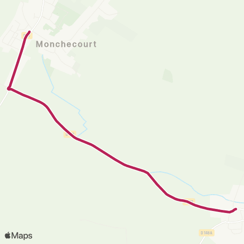 Évéole - Transport à la demande Marcq Maréchal Foch - Église Monchecourt map