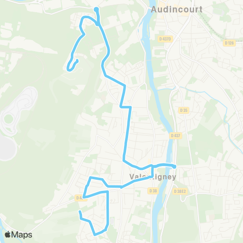 évolitY Valentigney Parrot - Valentigney les Bruyeres map