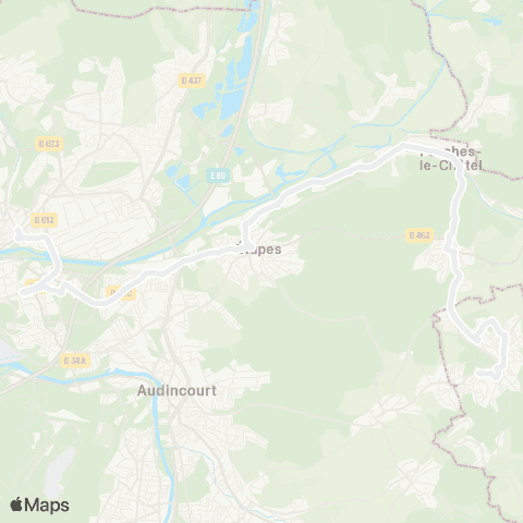 évolitY - Scolaire Lycées / Montbéliard Acropole - Beaucourt Japy map