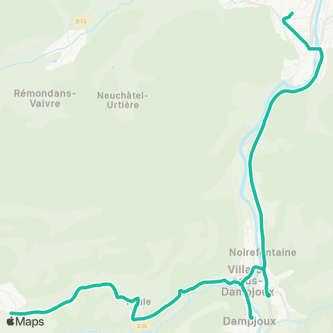 évolitY - Scolaire Lycées - Pont-de-Roide / Solemont map