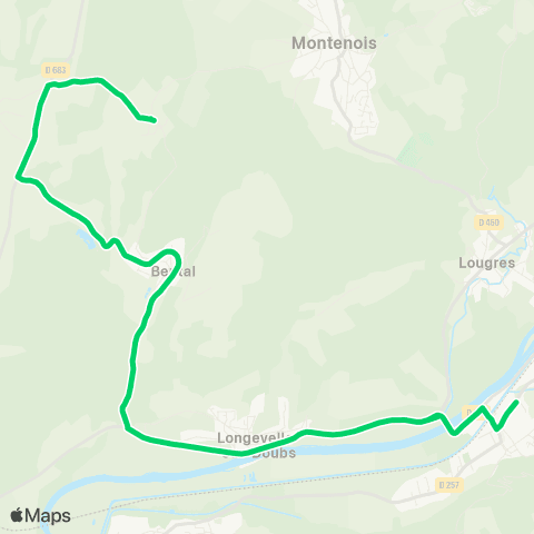évolitY - Scolaire Lycées - Colombier-Fontaine / Bretigney map