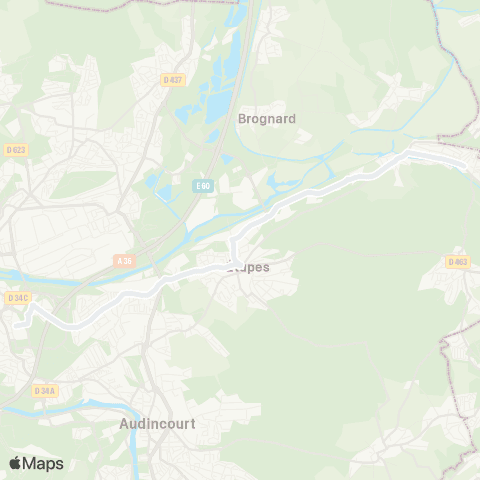 évolitY - Scolaire Montbéliard Lycée Germaine Tillion - Étupes Marché map