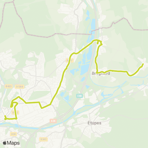 évolitY - Scolaire Lycées Montbéliard - Allenjoie map