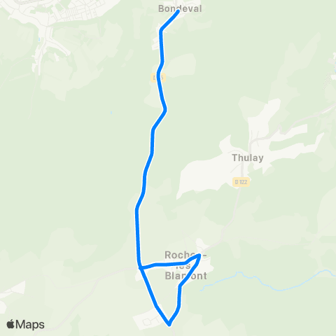 évolitY - Scolaire Écoles de Bondeval et Roches-les-Blamont map