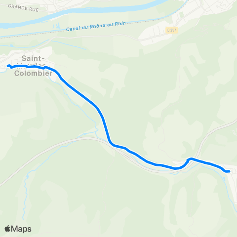évolitY - Scolaire École de St-Maurice-Colombier map