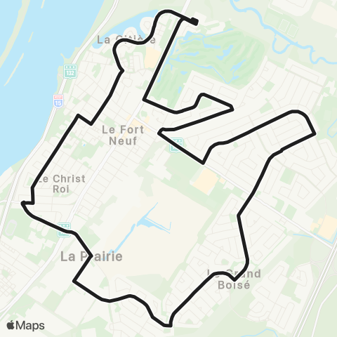 exo Le Richelain et Roussillon La Prairie (Balmoral - Briqueterie - Magdeleine) map