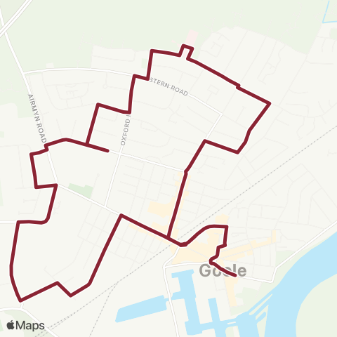 East Yorkshire Supermarket - Goole Interchange map