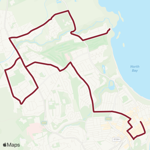 East Yorkshire St Thomas St Stop D - Old Scalby Mills map
