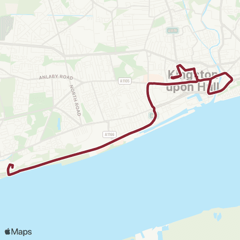 East Yorkshire Hull Interchange - Priory Park map
