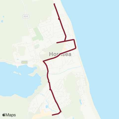 East Yorkshire Hornsea Caravan Pk - Hornsea Retail Pk map