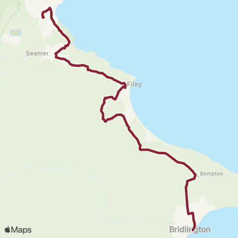East Yorkshire Bridlington BS - Railway Station map