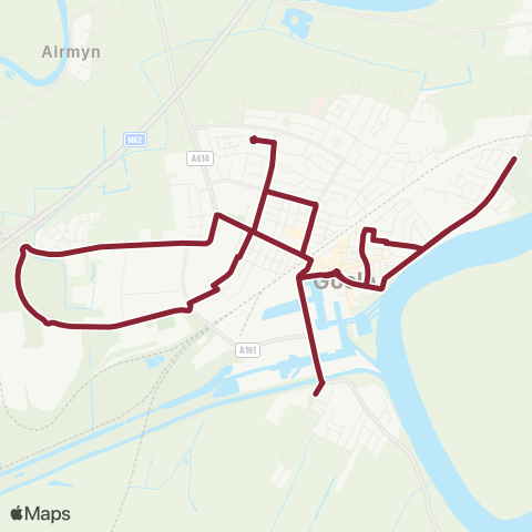 East Yorkshire Goole Cottingham St - Goole Cottingham St map