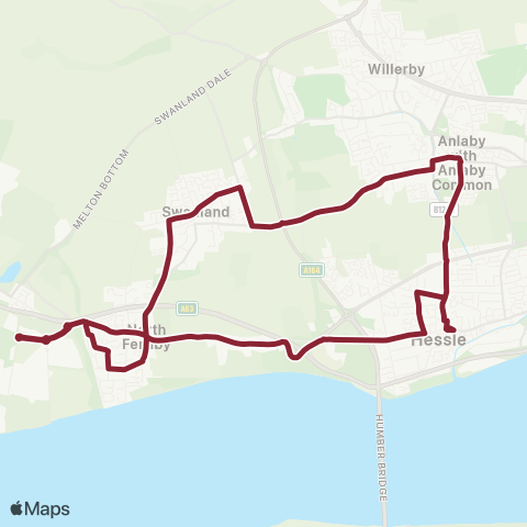 East Yorkshire N Ferriby High Rd - N Ferriby High Rd map